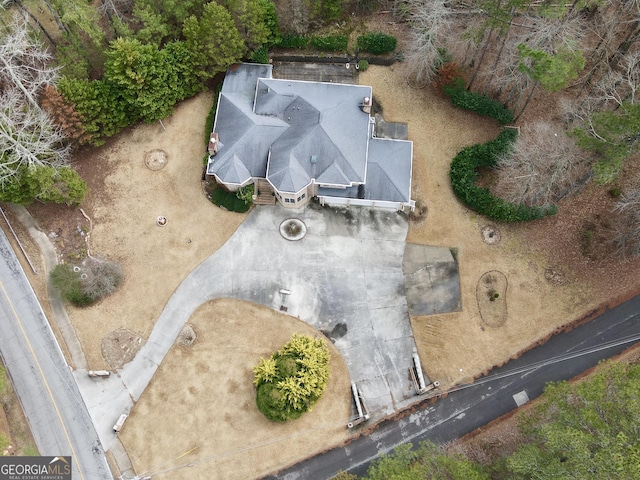 birds eye view of property