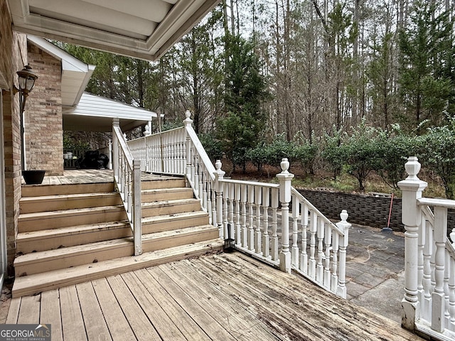 view of wooden terrace