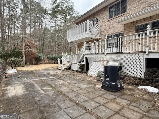 view of patio / terrace with a wooden deck