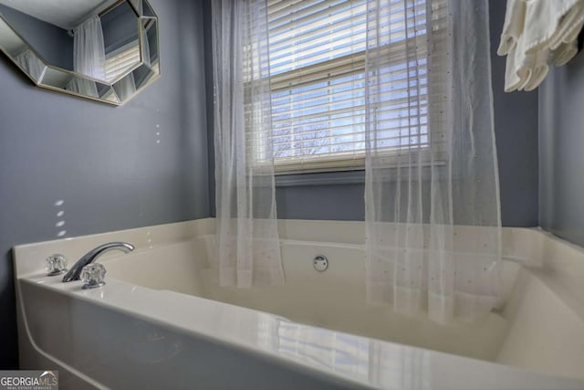 bathroom with a bathtub