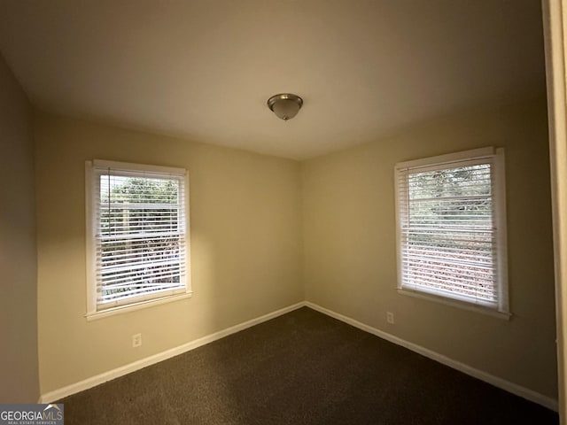 view of carpeted empty room