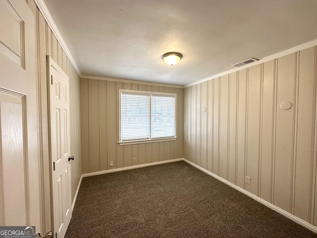 1756 Lynn Ln, Decatur, GA 30032 - empty room featuring ornamental molding and dark colored carpet