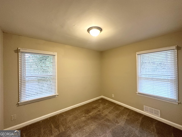 view of carpeted empty room