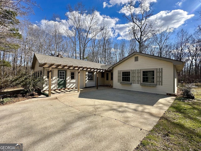 view of ranch-style home