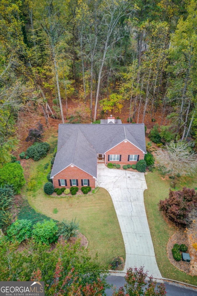 birds eye view of property