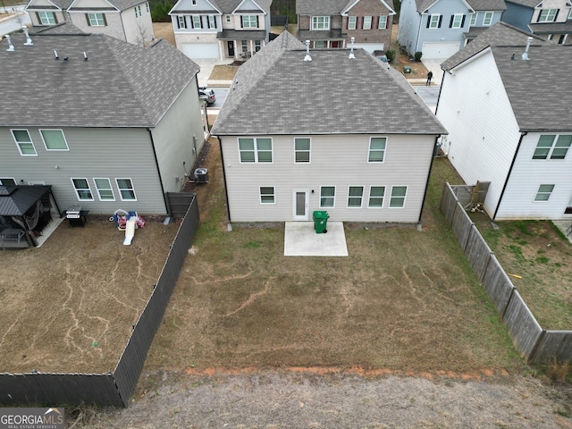 rear view of house featuring a patio area