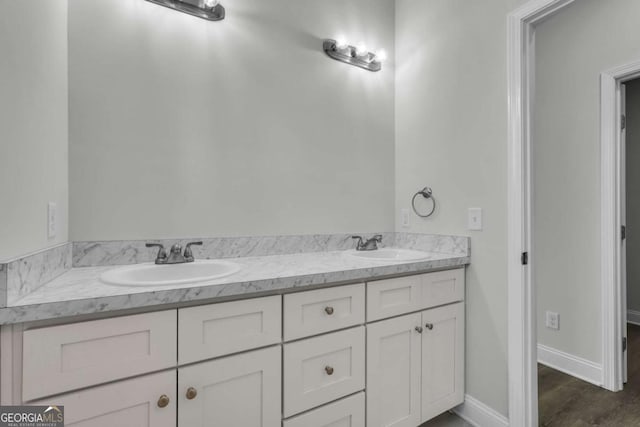 bathroom featuring vanity