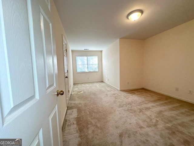 view of carpeted empty room