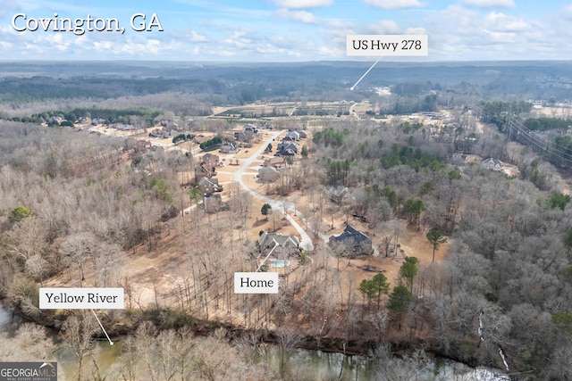 drone / aerial view
