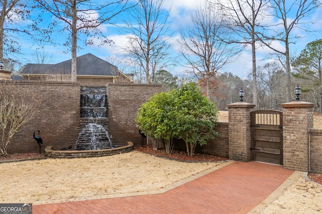 exterior space with fence