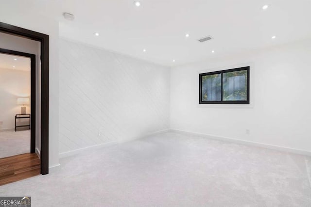 view of carpeted empty room