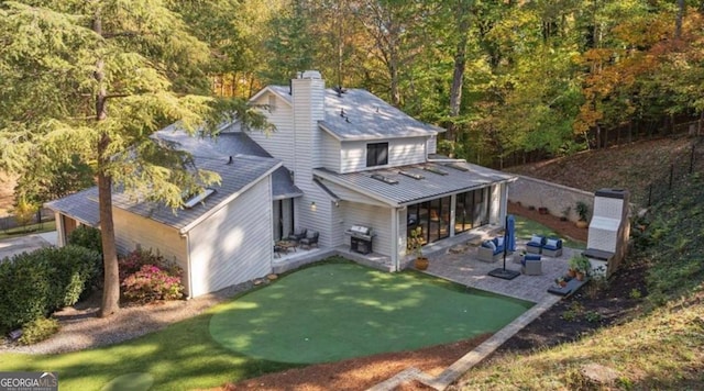 birds eye view of property
