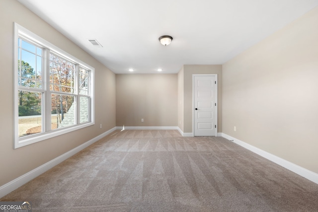 view of carpeted empty room