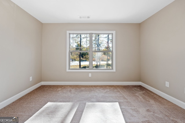 empty room with light carpet