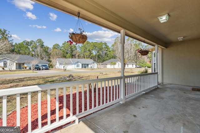 balcony with a porch