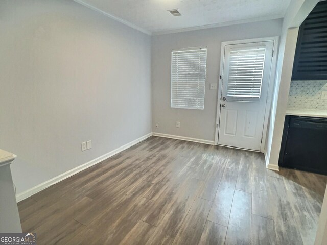 bathroom with hardwood / wood-style flooring and vanity