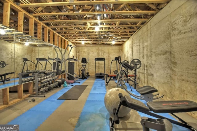 view of exercise room