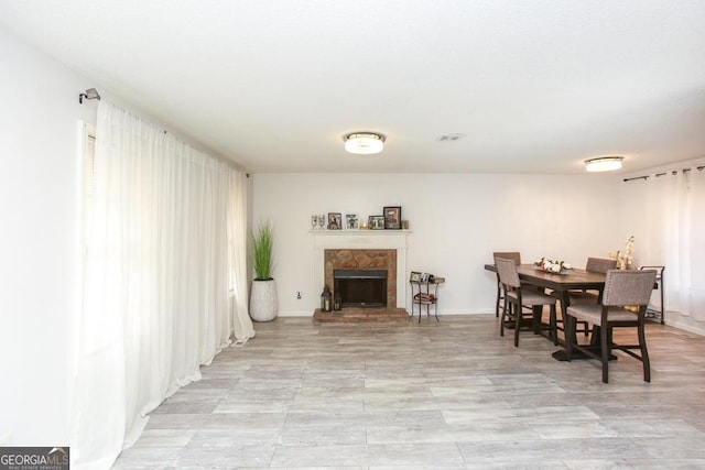 view of dining room