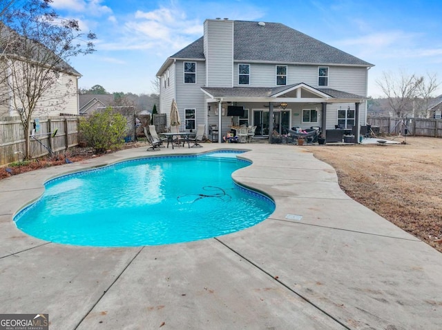 view of pool with a patio