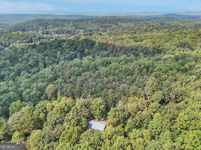 bird's eye view featuring a mountain view