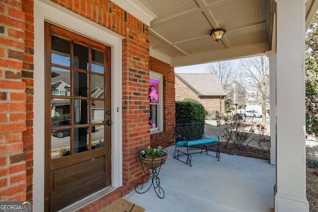 view of patio / terrace featuring covered porch