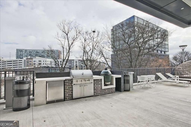 view of patio / terrace featuring area for grilling