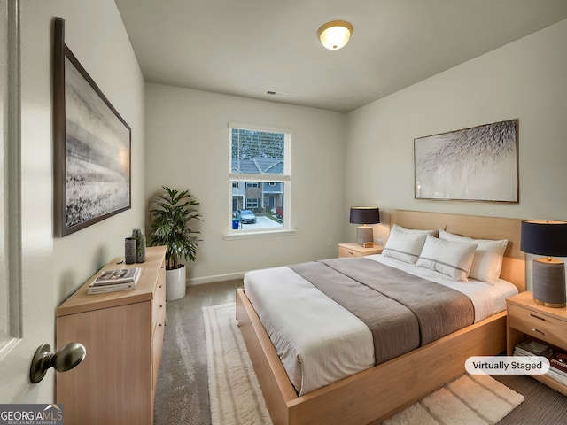 bedroom featuring carpet floors