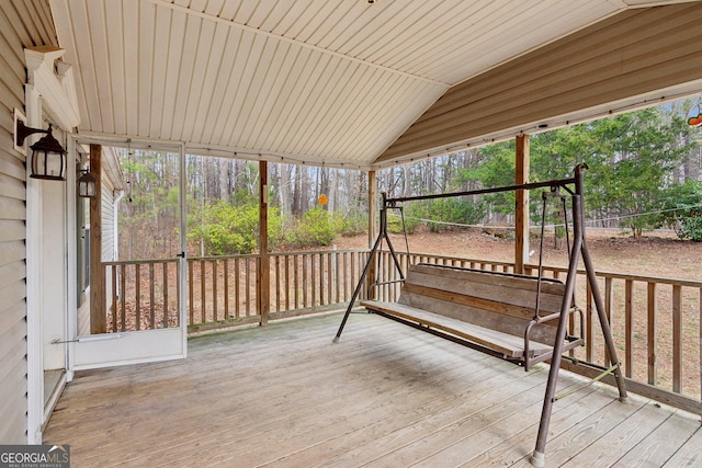 view of wooden terrace