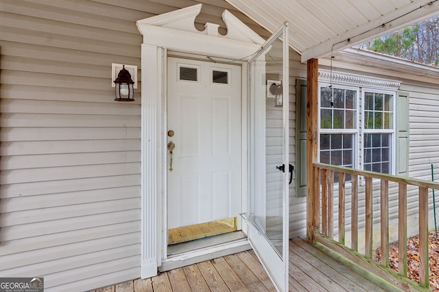 view of property entrance