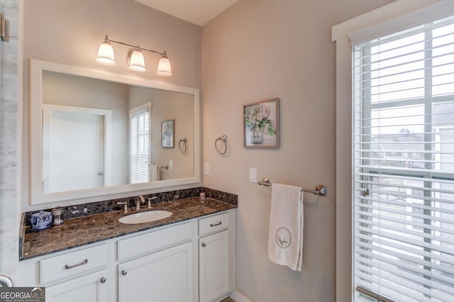 bathroom with vanity