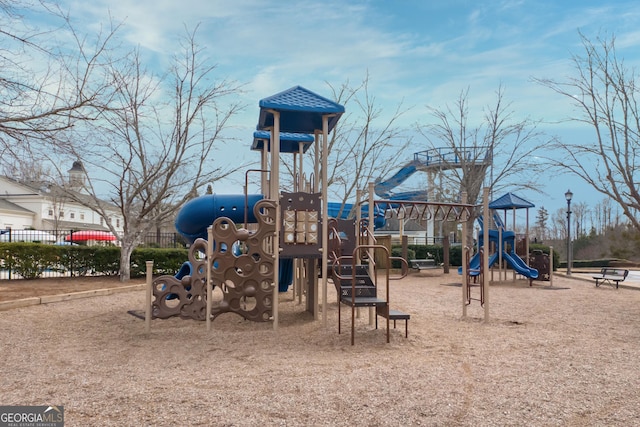 view of play area