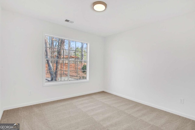 view of carpeted empty room