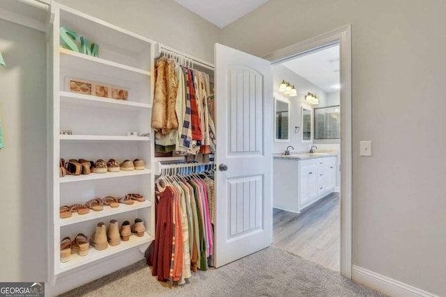 view of closet