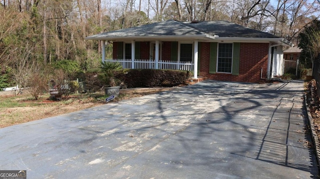 view of ranch-style house