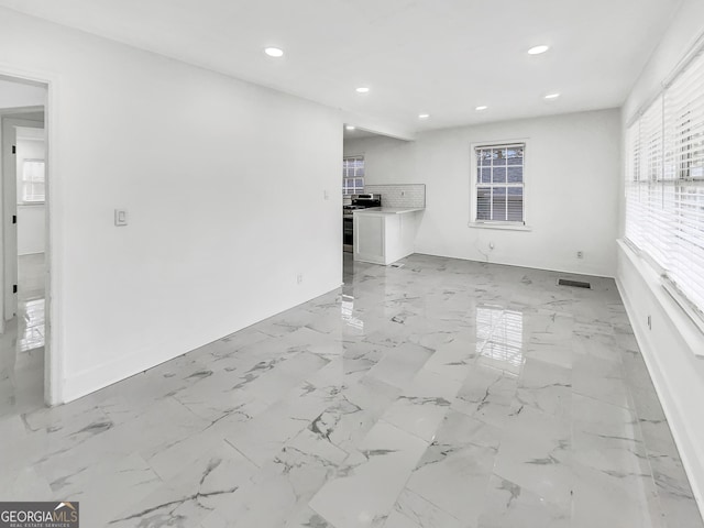 view of unfurnished living room