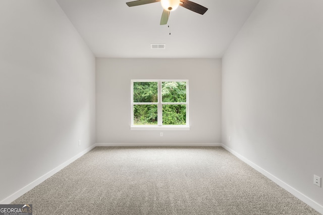 910 Bevis Rd, Franklin, GA 30217 - carpeted empty room featuring a ceiling fan and baseboards