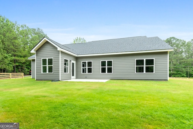 910 Bevis Rd, Franklin, GA 30217 - rear view of house with a patio area and roof with shingles
