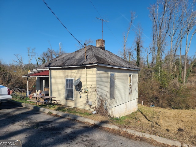 view of side of home