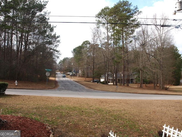 view of road