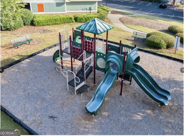 view of jungle gym