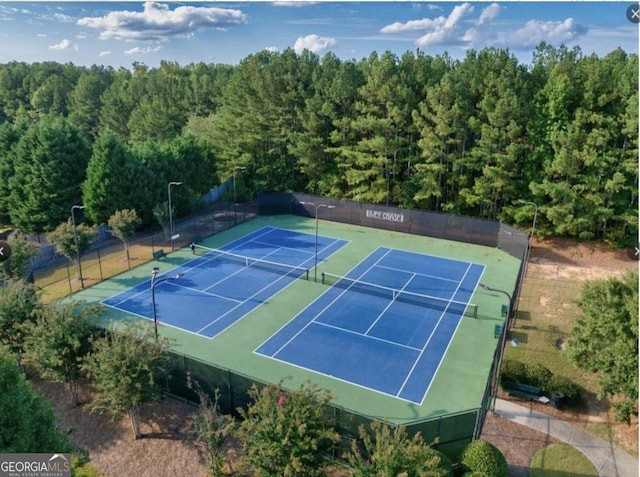 view of sport court