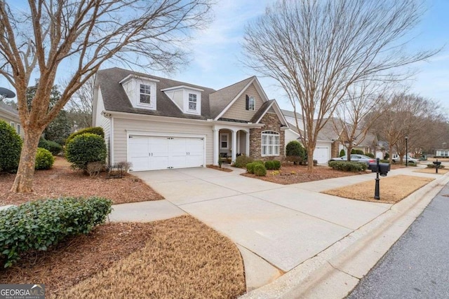 view of front of home featuring a garage