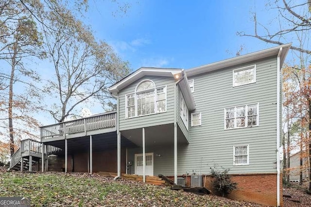 145 Price Hills Ct, Sugar Hill, GA 30518 - back of house featuring a deck and stairway