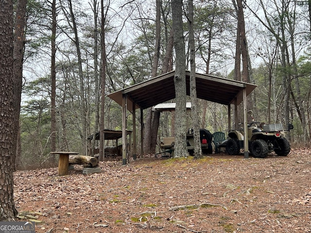 view of outdoor structure featuring a carport