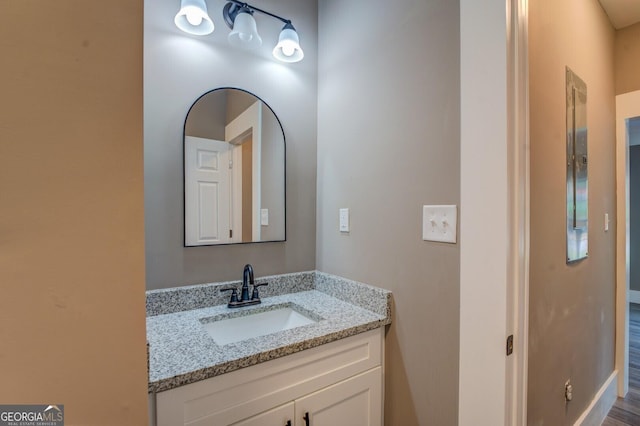 bathroom with vanity