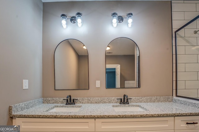 bathroom with vanity