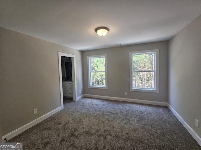 view of carpeted empty room