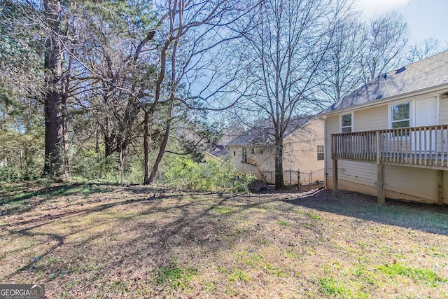 5876 Old Wellborn Trce, Lithonia, GA 30058 - view of yard featuring a deck