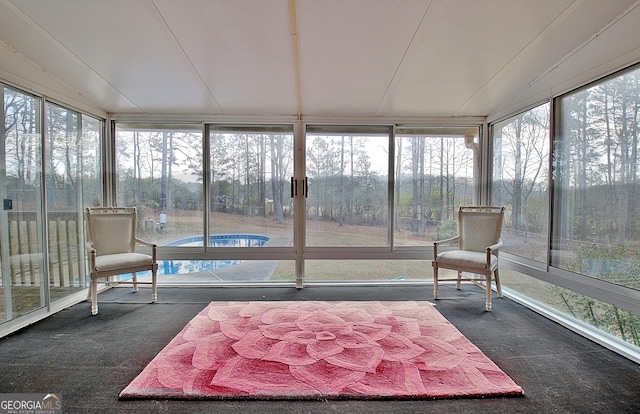 sunroom / solarium with a wealth of natural light