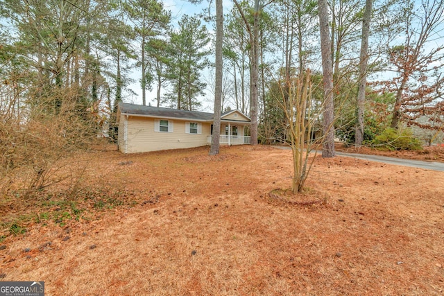 view of front of home